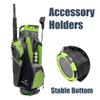 Axglo Golf Cart Bag | Golf Bag | A181 Lightweight 14 Full Length Dividers | Shoulder Straps |Multiple Pockets (Green/Grey) view 3