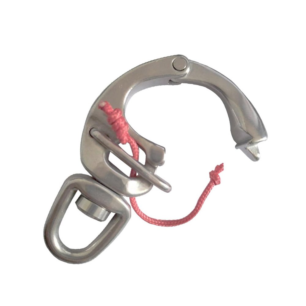 Jesscasday Stainless Steel Swivel Shackle Quick Release Boats Anchors Chain Eye Shackle Hook Marine Hardware Snap Hook