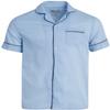 Ten West Apparel Men's 2-Piece Pajama Set with Short Sleeve Shirt and Long Pants, Size Small, Light Blue view 2