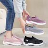 BDROX Breathable with Arch Support Mesh Casual Shoes,Casual Air Cushion Pain Relief Orthopedic Shoes for The Elderly (Purple,9) view 2