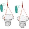 2-Pack of KUFA Sports Vinyl Coated 30-Inch Crab Ring with 50-feet Rope and Bait case ((CT90+BAG7) X2)