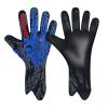 QUICARD Soccer Goalkeeper Gloves, Ultimate Grip Football Goalie Gloves with Size 6/7/8/9/10, Strong Receiver, American Football for Men, Boys, Youth, Adult, Kids and Small Hands (Black & Blue, 7) view 1