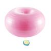 Didiseaon Yoga Auxiliary Ball Explosion Donut-Shaped Fitness Ball for Balance and Strength Training Air Pump Light Pink Non-Slip Surface for Safe Use view 1