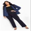 Avenue Women's Plus Size Super Stretch Zip Pant Classic Navy view 2