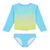 Calvin Klein Girls' Two-Piece Rashguard Swimsuit Set with UPF 50+ Sun Protection, Atomizer Ombre, 16 view 1
