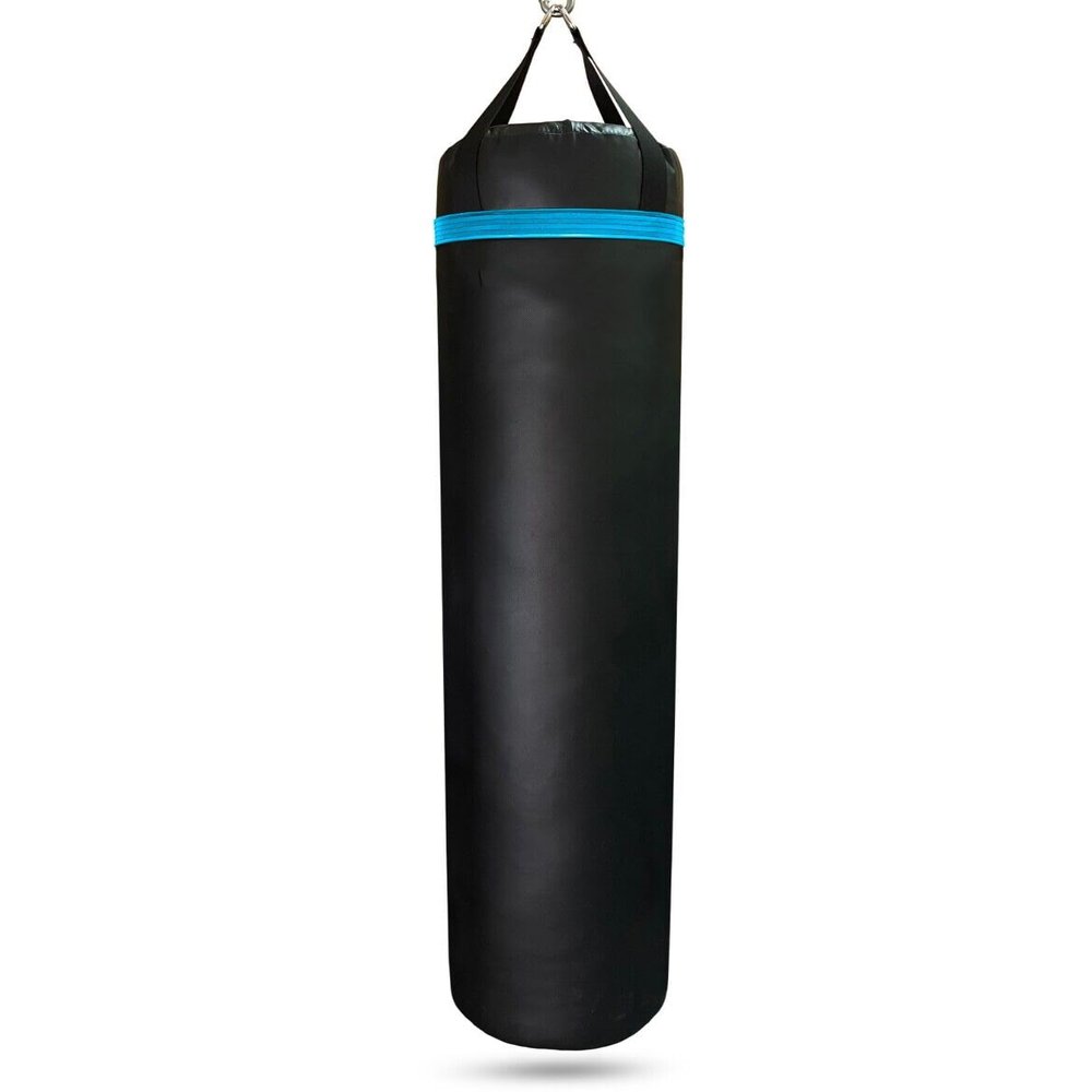 Black Sky Blue 6 Foot Tall Muay Thai Bag unfilled Made in USA Custom Made Punching Bag Heavy Bag Striking Bag
