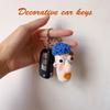 ZIUGLIKAL Ugly Boyfriend Keychain 100% Handmade Crochet Clown Keychain Birthday Christmas Halloween Gifts Car Key Backpack view 4