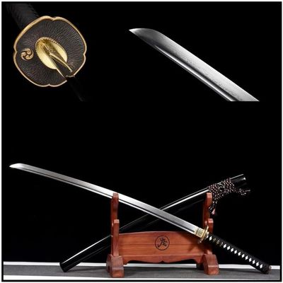 Zhmyyxgs Handmade Japanese Katana Damascus Folded Steel Blade Japanese Samurai Sword Gushen Tsuba Redwood Saya Bushido