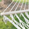 Outdoor Hammock Single Cotton Canvas Hammock with Wooden Stick Camping Supplies Swing Bed Adult Indoor Hammock view 3
