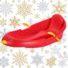 Children's Snowboard Sledge, Adult Sledge with Backrest, Thickened Wear-Resistant Sledge, Winter Snow Sleds view 1