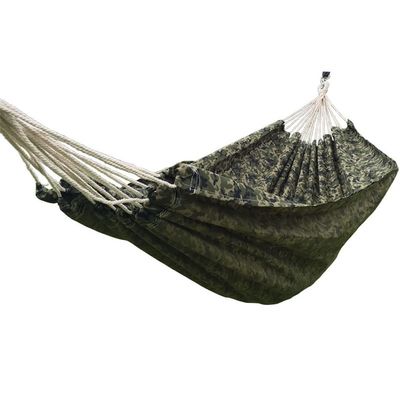 MDybf Double Hammock Military Green Two-Color Outdoor Camping Hammock Camouflage Oxford Cloth Hammock Dirt-Resistant Camouflage Hammock