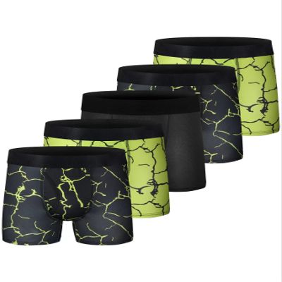 CSYER Boys Boxer Briefs Underwear Polyester Mesh Performance Sport Boxer Briefs for Big Boy with Fly 5 Pack 14-16