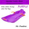 Children's Abrasion-Resistant Sledges, Winter Tandem Sledges, Frost-Resistant High Back Sledges, Sledges with Brakes and Pulling Ropes view 2
