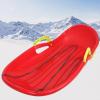 Children's Sledges, Thickened Plastic Sledges, Winter Tandem Sledges, Sledges with Brakes and Pull Ropes view 1