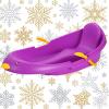 Children's Snowboard Sled, Thickened Wear-Resistant Sled, Winter Sled, Plastic Sled, Adult Sled with Backrest view 1