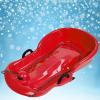 Children's Sledge, Thickened Double Sledge, Sledge with Brake Pull Rope, Sledge with Backrest view 1