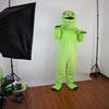 Green Dinosaur Mascot Costume Adult Size for Men & Women with Built-in Fan Inside the Head view 2