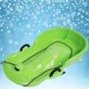 Children's Sledge, Thickened Double Sledge, Sledge with Brake Pull Rope, Sledge with Backrest view 1