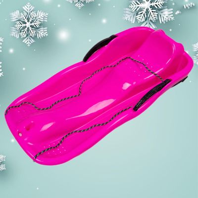 Two-Person Sledges, Children's Sledges, Thickened Plastic Sledges, Sledges with Backrests and Pull Ropes