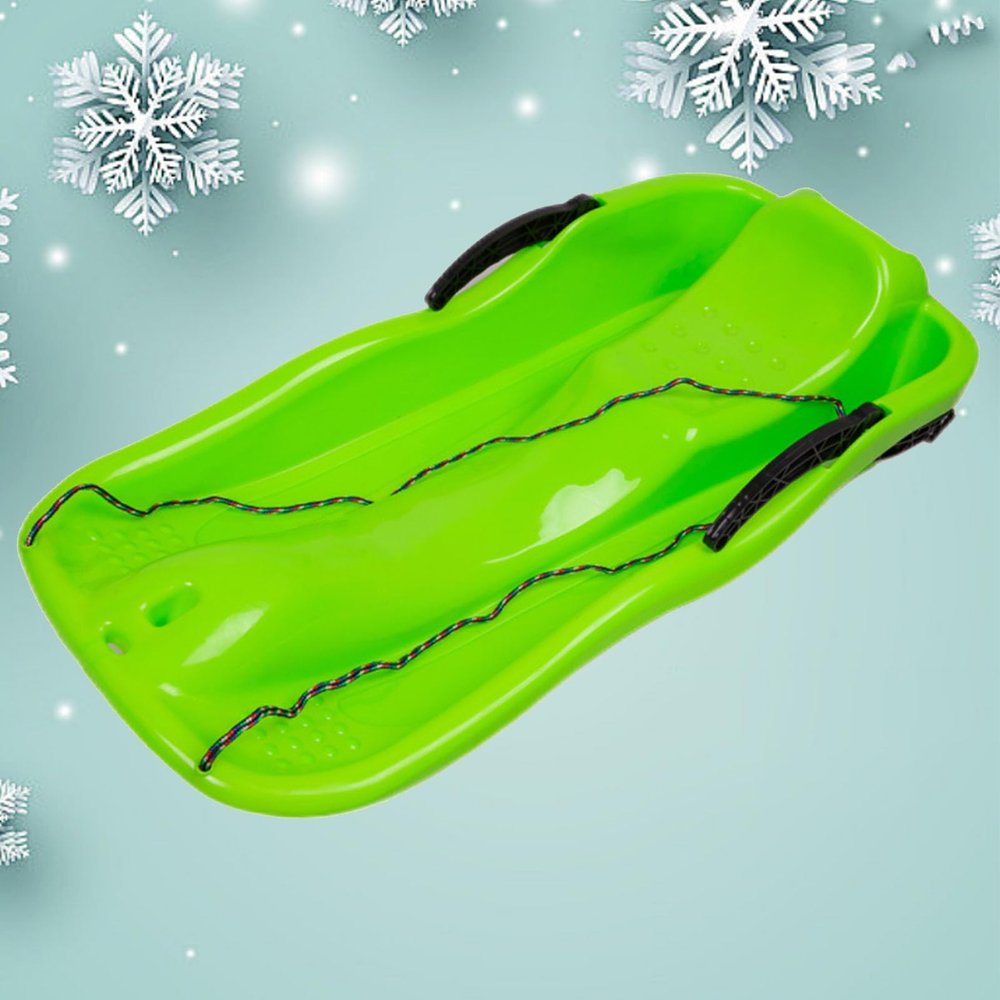 Two-Person Sledges, Children's Sledges, Thickened Plastic Sledges, Sledges with Backrests and Pull Ropes
