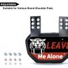 Fenduoer Football Back Plate,Rear Back Protector, Low Back Pad for Adult Football Players(Leave Me Alone) view 3