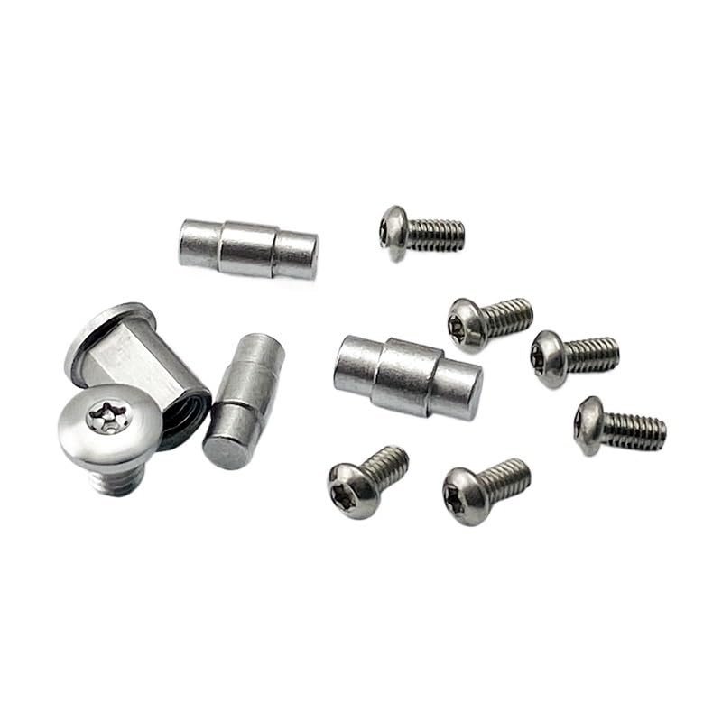 11-Piece Complete Set of Handle Screw Fits for Demko AD20.5, CNC Stainless Steel Handle Patch Screw (Size : Silver)