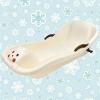 Children's Double Sledge, Thickened Wear-Resistant Sledge, Winter Sledge, Plastic Sledge view 1