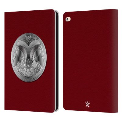 Head Case Designs Officially Licensed WWE Raw Tag Team Championship Title Belts Leather Wallet Case Compatible with Apple iPad Air 2 (2014)