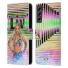 Head Case Designs Officially Licensed WWE Portrait Liv Morgan Leather Wallet Case Compatible with Samsung Galaxy S21 FE 5G view 1