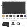 KANAGAWA 90% Sun Shade Cloth 12'X 12' Outdoor Pergola Shade Cover Canopy with Grommets UV Block Privacy Screen for Patio, Backyards, Outdoor, Carport, Garden, Dark Gray view 3