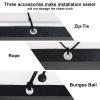 KANAGAWA 90% Sun Shade Cloth 12'X 12' Outdoor Pergola Shade Cover Canopy with Grommets UV Block Privacy Screen for Patio, Backyards, Outdoor, Carport, Garden, Dark Gray view 4