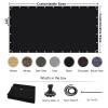 KANAGAWA 90% Sun Shade Cloth 10'X 16' Outdoor Pergola Shade Cover Canopy with Grommets UV Block Privacy Screen for Patio, Backyards, Outdoor, Carport, Garden, Black view 3