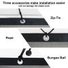 KANAGAWA 90% Sun Shade Cloth 12'X 16' Outdoor Pergola Shade Cover Canopy with Grommets UV Block Privacy Screen for Patio, Backyards, Outdoor, Carport, Garden, Light Gray view 4