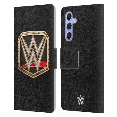 Head Case Designs Officially Licensed WWE Championship Title Belts Leather Wallet Case Compatible with Samsung Galaxy A34 5G