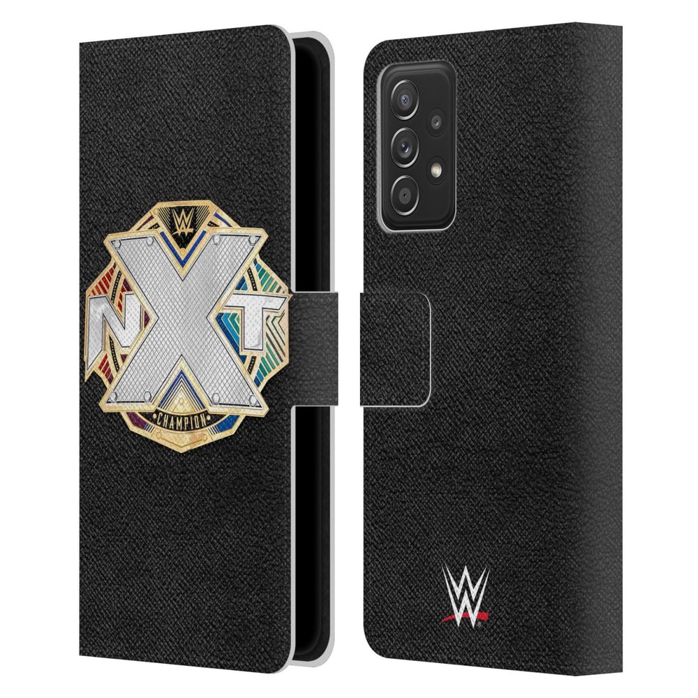 Head Case Designs Officially Licensed WWE NXT Championship Title Belts Leather Wallet Case Compatible with Galaxy A52 / A52s / 5G (2021)