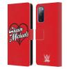 Head Case Designs Officially Licensed WWE Logo Shawn Michaels Leather Wallet Case Compatible with Samsung Galaxy S20 FE / 5G view 1