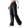 Cargo Pants Women Baggy Parachute Drawstring Elastic Waist Casual Wide Leg Trendy Y2K Teen Girls Loose Hiking Trousers view 1