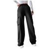 Cargo Pants Women Baggy Parachute Drawstring Elastic Waist Casual Wide Leg Trendy Y2K Teen Girls Loose Hiking Trousers view 4