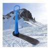 SepKus Sliding Snow Sled, Ski Scooter, Fold-up Snowboard, Snow Scooter with Grip Handle, Lightweight Grass Sand Sled for Outdoor Fun Winter Toys for Use On Snow Sand and Grass, Blue view 1