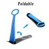 SepKus Sliding Snow Sled, Ski Scooter, Fold-up Snowboard, Snow Scooter with Grip Handle, Lightweight Grass Sand Sled for Outdoor Fun Winter Toys for Use On Snow Sand and Grass, Blue view 3