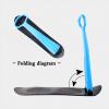 2 Pack Snow Scooter, Ski Scooter, Snowboard, Snow Sled, Sledge Folding Sliding Ski Snowboard with Handle, Fold-up Snowboard Kick-Scooter Sled for Use on Snow view 4