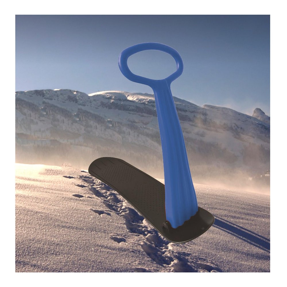 Durable Snowboard, Kick-Scooter Sliding, Snow Sled with Handlebar, Fold-Up Ski Scooter, Winter Toys Snow Sled Board for Outdoor Sports for Use on Snow, Grass, Snowboard