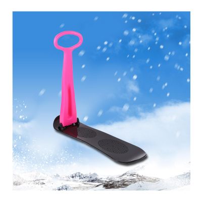 Snow Sled, Fold-up Snow Scooter with Handle, Durable Snowboard Kick-Scooter Sliding Snow Sled for Outdoor, Colorful Sliding Ski Scooter for Fun Outdoor Winter Toys