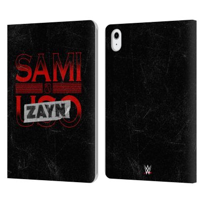 Head Case Designs Officially Licensed WWE Graphics Sami Zayn Leather Wallet Case Compatible with Apple iPad Air 11 2020/2022/2024/2025