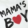 Ledy Champswiin 0-3 Years Toddler Baby Boy Clothing Spring Outfits Pullover Sweatshirts Long Pants Set for Valentine's Day (C - White Mama's Boy, 6-12 Months) view 4