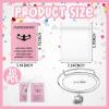 Remuuly 20 Pcs Cheerleader Gifts Bracelets with Cheerleading Cards and Bags Adjustable Charm Bangle Bracelets Bulk Cheer Jewelry for Team Accessories(Pink) view 2