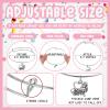 Remuuly 20 Pcs Cheerleader Gifts Bracelets with Cheerleading Cards and Bags Adjustable Charm Bangle Bracelets Bulk Cheer Jewelry for Team Accessories(Pink) view 3