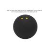 37mm Double Yellow Dot Squash Ball, Soft Rubber Sports Competition Squash Ball for Training and Practice view 3