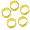 Tennis Racket Grips 5Pcs Stretchy Badminton Racket Handles Rubber Ring Non-Slip Badminton Racquet Grip Fix Ring Grip Band(Yellow) view 1