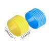 Tennis Racket Grips 5Pcs Stretchy Badminton Racket Handles Rubber Ring Non-Slip Badminton Racquet Grip Fix Ring Grip Band(Yellow) view 2